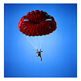   Parachute, Skydiving, Parachutist