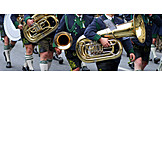   Brass band, Folk music