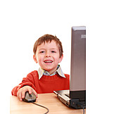   Boy, Enthusiastic, Laptop, Learning
