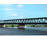   Bridge, Elbe river, Steel bridge