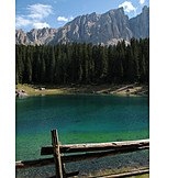  Natur, Bergsee, Dolomiten, Karersee