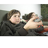   Child, Watching tv, Remote control, Zapping