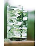   Beverage, Glass, Drink, Ice cubes, Mineral water, Water