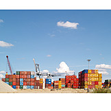   Hafenkran, Container, Containerumschlag