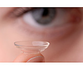   Kontaktlinse, Einsetzen, Augenoptik