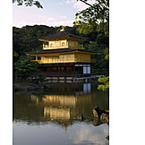   Kyoto city, Kinkaku ji, Golden pavilion temple