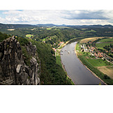   Rock, Elbe valley, Elbe sandstone mountains, Bastion