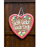   Humor & bizarre, Gingerbread heart, Fun fair