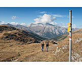   Alpen, Wandern, Wanderweg, Via spluga