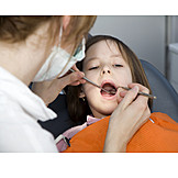   Kind, Mädchen, Zahnarzt, Zahnarztbehandlung