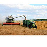   Harvest, Combine, Tractor