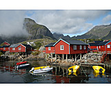   Hütte, Norwegen, Fischerhütten, Robuer