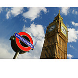   London, Elizabeth tower, Underground