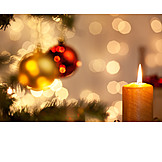   Advent, Kerze, Weihnachtsdekoration