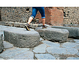   Steine, überqueren, Pompeji