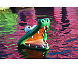  Water, Toy, Animal Figure, Crocodile