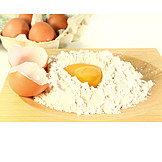   Egg, Flour, Baking ingredients