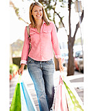  Frau, Einkauf & Shopping, Einkaufen, Einkaufsbummel