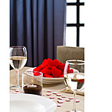   Heart, Valentine, Table Cover