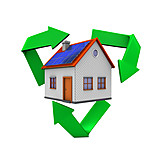   Ecologically, Sustainability, Solar House, Energy Plus-house, Eco Friendly House