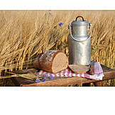   Agriculture, Snack, Bread, Milk canister