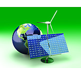   Ecologically, Solar Energy, Globe
