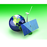   Ecologically, Solar Energy, Globe