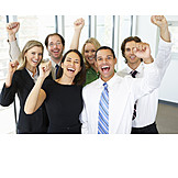   Success & Achievement, Team, Business People, Ecstatic