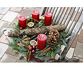   Christmas, Christmas Wreath, Advent Arrangement