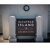   Schild, Hinweistafel, Alcatraz