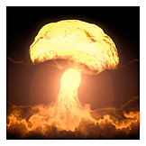   Radioaktiv, Atombombe, Atompilz