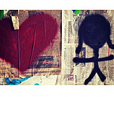  Liebe, Herz, Graffiti, Collage