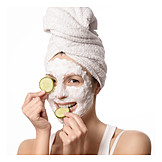   Beauty & cosmetics, Facial mask, Anti, Aging, Cucumber mask
