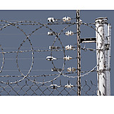   Security & Protection, Fence, Razor Wire, Barrier