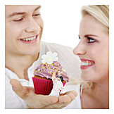   Hochzeit, Brautpaar, Cupcake