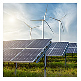   Energie, Windrad, ökostrom, Solar