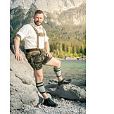   Man, Bavaria, Traditional, Lederhosen