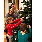   Decorate, Family, Christmas tree