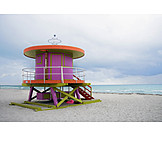   Lookout tower, Water rescue, Miami beach