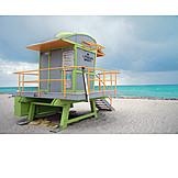   Lookout tower, Water rescue, Miami beach