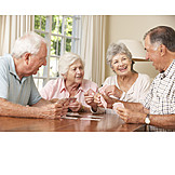   Senior, Nursing Home  , Friends, Card Game