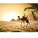   Holiday & Travel, Egypt, Pyramid Shape, Bedouin