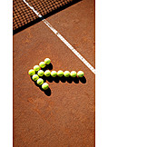   Tennis, Pfeil, Tennisball