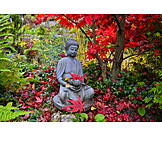   Garten, Buddhafigur