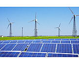   Windenergie, Alternative Energie, Erneuerbare Energien, Solaranlage