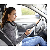   Gefahr & Risiko, Mobiltelefon, Sms, Autofahrerin