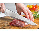   Meat, Preparation, Cutting