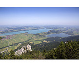   Aerial View, Bavaria, Alpsee, Weissensee