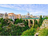   City view, Arch bridge, Apulia, Massafra, Gravina di san marco