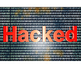   Hacker, Code, Datendiebstahl